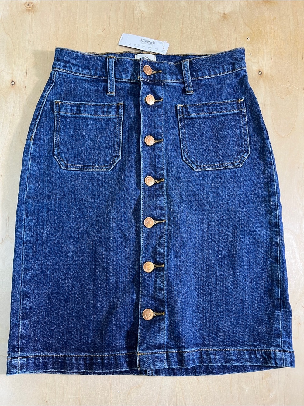 J. Crew Indigo Denim Pencil Skirt size 25